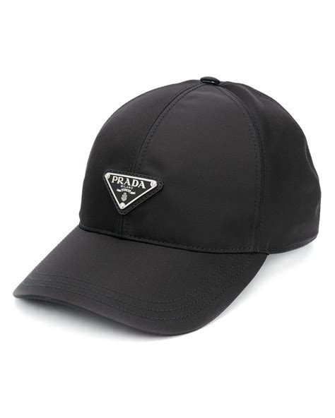 prada cap schwarz|Black Baseball cap .